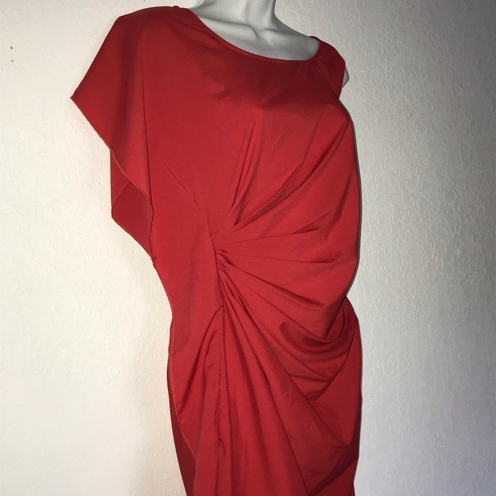 Ya Los Angeles Surplice Poly Dress - Picture 5 of 6